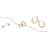 Snö of Sweden Maine Bracelet and Earrings Set - Gold/Transparent