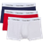 Calvin Klein Low Rise Trunks 3-pack - White/Red Ginger/Pyro Blue