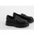 boohoo Womens Wide Fit Chunky Sole Loafers - Black