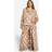 boohoo Bear Fleece Maxi Bathrobe - Brown