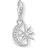 Thomas Sabo Star and Moon Pendant Charm - White