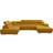 Mirjan24 Torezio Bis Curry Yellow Soffa 346cm 3-sits, 4-sits