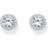 Thomas Sabo Silver Halo Ear Studs With White Zirconia - Silver Coloured/White