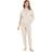 Camille Comfy Beige Marl Hacci Pyjama Set - Cream