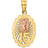 Macy's "15" Our Lady of Guadalupe Charm Pendant - Yellow/Rose Gold