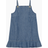 Ganni Blue Paneled Denim Minidress - Blue