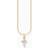 Thomas Sabo Gold Plated CZ Cross Necklace With Cross Pendant - Yellow Gold