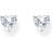 Thomas Sabo Heart Cut Zirconia Stud Earrings - Silver/White