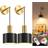 NIORSUN Sconce Black/Gold Wall light ∅ 15cm