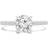 Majesty Diamonds Round Diamond Solitaire Engagement Ring 14K White Gold