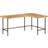 vidaXL Office Desk Solid Wood Mango Iron Writing Desk