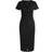 HUGO V-neck Slim-Fit Midi Dress - Stretch Fabric