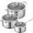 Kuhn Rikon Allround Cookware Set with lid 3 Parts