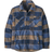 Patagonia Men's Lightweight Insulated Fjord Flannel Shirt - William/Smolder Blue
