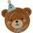PartyDeco Papperstallrikar Teddy Bear Huvud 21x23 cm 6 st