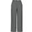 Pieces Kamil Wide Leg Trousers - Dark Grey Melange