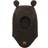 Mikk-Line Wool Balaclava Teddybear Ears - Dark Brown Melange (50040)