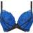 Ann Summers Nightfall Fuller Bust Padded Plunge Bra - Black/Blue