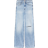 Tommy Jeans Claire Distressed Wide Leg High Rise Jeans - Denim Light