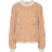 Pieces Jenna Sweater - Whitecap Grey/Burnt Orange