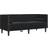 vidaXL 372688 Black Sofa 174cm 2 personers