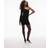 Mango One Shoulder Studded Velvet Dress - Black