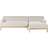 Beliani Stylish Left Hand Corner Beige Sofa
