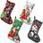 Uywgaun Large Christmas Multicolour Stocking 45.7cm 4pcs