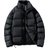 Shein Men's plain, front zip and ribbed waist, lightly lined casual coat, everyday wear