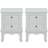 Marlow Home Co Pentillie Grey Bedside Table 30x35cm 2pcs