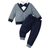 Shein Souflis Baby Boys Striped Sweatshirt and Sweatpants Combination