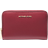 Michael Kors Jet Set Small Leather Wallet - Deep Red