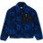 Lacoste Zip Up Floral Motif Fleece Jacket - Blue