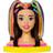 Mattel Barbie Neon Rainbow Deluxe Styling Head Black Hair HMD81