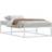vidaXL Uden Madras 90x200 cm Metal Hvid Sengeramme