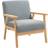 Homcom Accent Grey Armchair 72cm