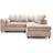 B&Q Monaco Beige Sofa 212cm 4 Seater