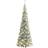 vidaXL Artificial Pop-up Flocked Snow Green/ White Christmas Tree 210cm