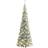 vidaXL Artificial Pop-up Flocked Snow Green/ White Juletræ 210cm