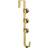 WeRChristmas Bells Wreath Hanger Gold Decoration 38cm