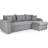 Honeypot Kris Universal Grey Sofa 230cm 4 Seater