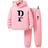 Shein 2pcs/Set Tween Girls' Letter Pattern Sweatshirt And Drawstring Pants Outfit