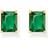 Thomas Sabo Gold Plated Green Stone Earrings - Gold Plated Green
