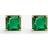 Thomas Sabo Gold Plated Green Stone Earrings - Green