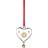 Holmegaard Christmas Heart 2024 Transparent Christmas Tree Ornament 8cm