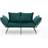 Giancarlo Bäddsoffa 2-sits Grön Soffa 2-sits