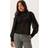 Vero Moda Vmbecca Ls High Neck Lace Top - Black