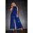 Yours Curve Sequin Velvet Jumpsuit - Blue