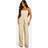 boohoo Womens Tailored Bandeau Wide Leg Jumpsuit - Beige