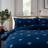 The Lyndon Company Snowflake Duvet Cover Blue, White (200x200cm)